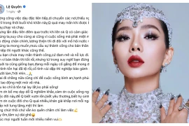 Lệ Quyên: 'Cố tình vùi dập, nghiệp báo gánh sao cho hết?'