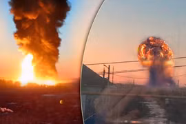 UAV Ukraine tập kích, căn cứ máy bay ném bom Nga rung chuyển