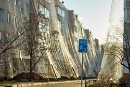 Nga dùng lưới chống máy bay không người lái bảo vệ các tòa nhà