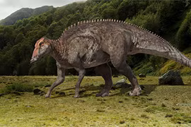 Phát hiện xác ướp khủng long mỏ vịt, bị cá sấu cắn rách da