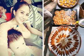 Bà mẹ hot girl U40 vừa xinh đẹp lại nấu ăn ngon