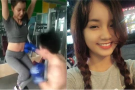 Chân dung cô gái xinh đẹp treo mình để đàn ông đấm bụng