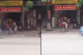 Chồng đánh vợ tới tấp, người đi đường lướt nhìn rồi đi