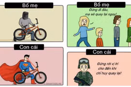 Suy nghĩ của bố mẹ và con cái qua tranh ấn tượng