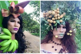 Anh chàng... “người đẹp đến từ hoa quả sơn” gây sốt 