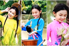 Tan chảy với vẻ đáng yêu của cô bé dân ca Nghi Đình 