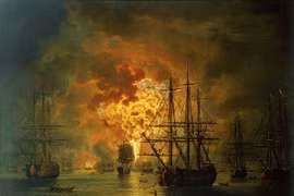 Giải mật trận thua đau của Hải quân TNK trước Nga ở Chesma