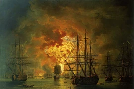 Giải mật trận thua đau của Hải quân TNK trước Nga ở Chesma