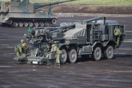 Nhật định danh pháo tự hành bánh lốp trăm triệu USD siêu hoành tráng