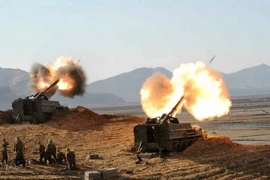 Mãn nhãn Quân đội Triều Tiên bắn pháo dữ dội 