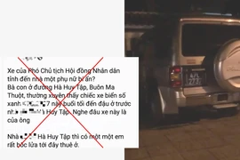 Đắk Lắk: Đề nghị công an làm rõ vụ xe công làm việc riêng