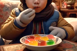 Để con nhỏ thoải mái ăn thạch dịp Tết, bố mẹ hối hận cả đời 