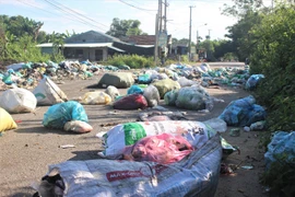 Rác thải tại Quảng Nam quá tải.