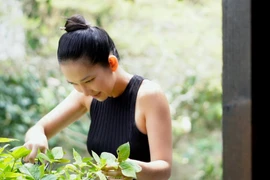 Cơ ngơi rộng rãi ngập rau trái của Kim Hiền tại Mỹ