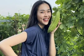 Xuýt xoa khu vườn trên cao xanh mướt của Diệp Bảo Ngọc 