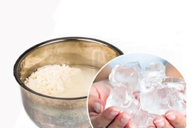 Bỏ 2 viên đá lạnh vào nồi cơm: Ngạc nhiên về kết quả khi cơm chín