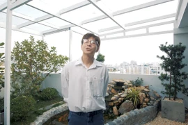 Penthouse hơn 20 tỷ của Ngô Kiến Huy: Có cả sân vườn, hồ cá