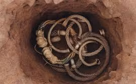 Cày ruộng, bất ngờ phát hiện kho báu chứa đầy vàng