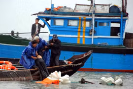 Tàu cá chìm, 8 ngư dân được cứu thoát