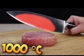 Sẽ thế nào nếu dùng dao 1000 độ C cắt đồ vật?