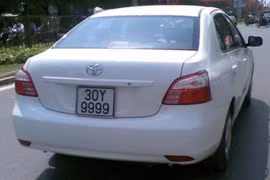 Dàn Toyota Vios bình dân biển số đẹp ở VN