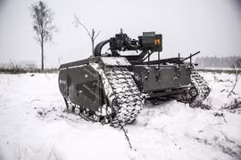 Sức mạnh khủng khiếp của robot chiến tranh phiên bản xe tăng 