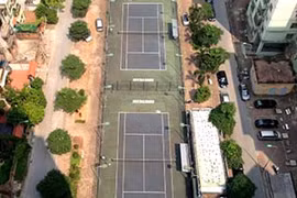 3.000 m2 "đất vàng" công viên giữa HN biến thành sân tennis
