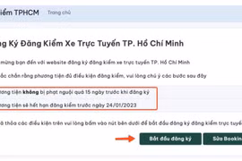 TP.HCM thí điểm đặt lịch đăng kiểm xe cơ giới Online