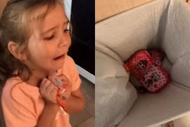 Con ném hộp bút vào thùng rác, mẹ dạy dỗ cao tay ai cũng phục