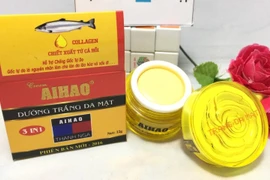 Kem trắng da mặt AIHAO và Gel mụn 10g bị đình chỉ lưu hành