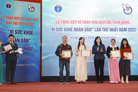 Trao giải Báo chí toàn quốc "Vì Sức khỏe nhân dân"