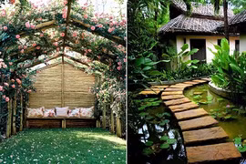 No mắt ngắm những kiểu thiết kế sân vườn đẹp mãn nhãn