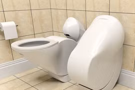 Tiện lợi với toilet gập lại và tiết kiệm 50% nước 
