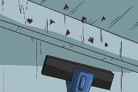 Dùng máy hút bụi.. diệt côn trùng gây bệnh