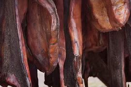 Cận cảnh quá trình chế biến món cá mập thối 