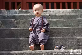 Mê mẩn cùng chùm ảnh tiểu hòa thượng dễ thương