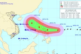 Bão lớn Rammasun quần thảo Biển Đông