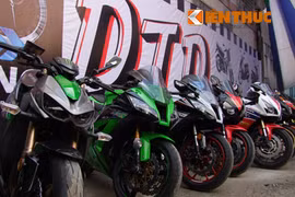 Dàn mô tô khủng dàn hàng khoe dáng ở TP.HCM