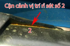 Cận cảnh Suzuki Raider mới tinh bị gỉ sét