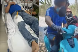 Chồng sợ vợ la mắng vì lấy tiền đi trả nợ nên lấy dao đâm dao vào chân 