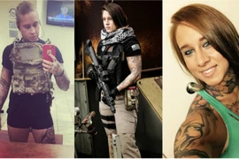 Nữ kiểm lâm xăm trổ đầy mình, trang bị súng ống ngầu