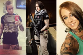 Nữ kiểm lâm xăm trổ đầy mình, trang bị súng ống ngầu