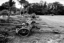 Ảnh hiếm kho vũ khí chiến lợi phẩm sau trận Normandy