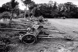 Ảnh hiếm kho vũ khí chiến lợi phẩm sau trận Normandy