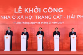 Chủ tịch Quốc hội Vương Đình Huệ dự Lễ khởi công dự án nhà ở xã hội tại TP. Hải Phòng