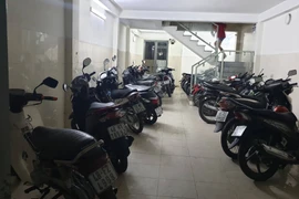 Tầng trệt nơi xảy ra vụ việc.