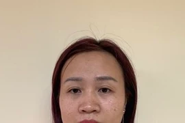 Bị can Hoàng Kim Thư.