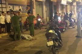 Công an có mặt ở hiện trường.