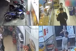 Hình ảnh một số vụ cướp do nhóm của Thiện thực hiện.