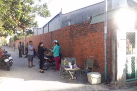 Công an phong toả hiện trường.